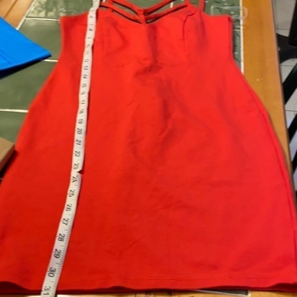 NWT Anthology Y Cage Front Red Dress - Picture 4 of 8